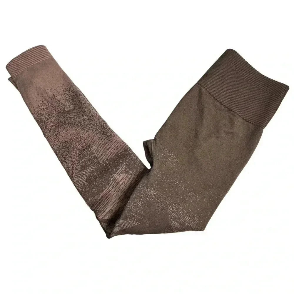 Gymshark Women's Ombre Seamless‎ Leggings Brown Size XS Activewear